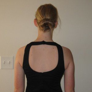 WOMENS SIZE 8 - 10 DRESS BLACK MAXI PARTY MUSIC RECITAL PERFORMANCE EVENING WEAR